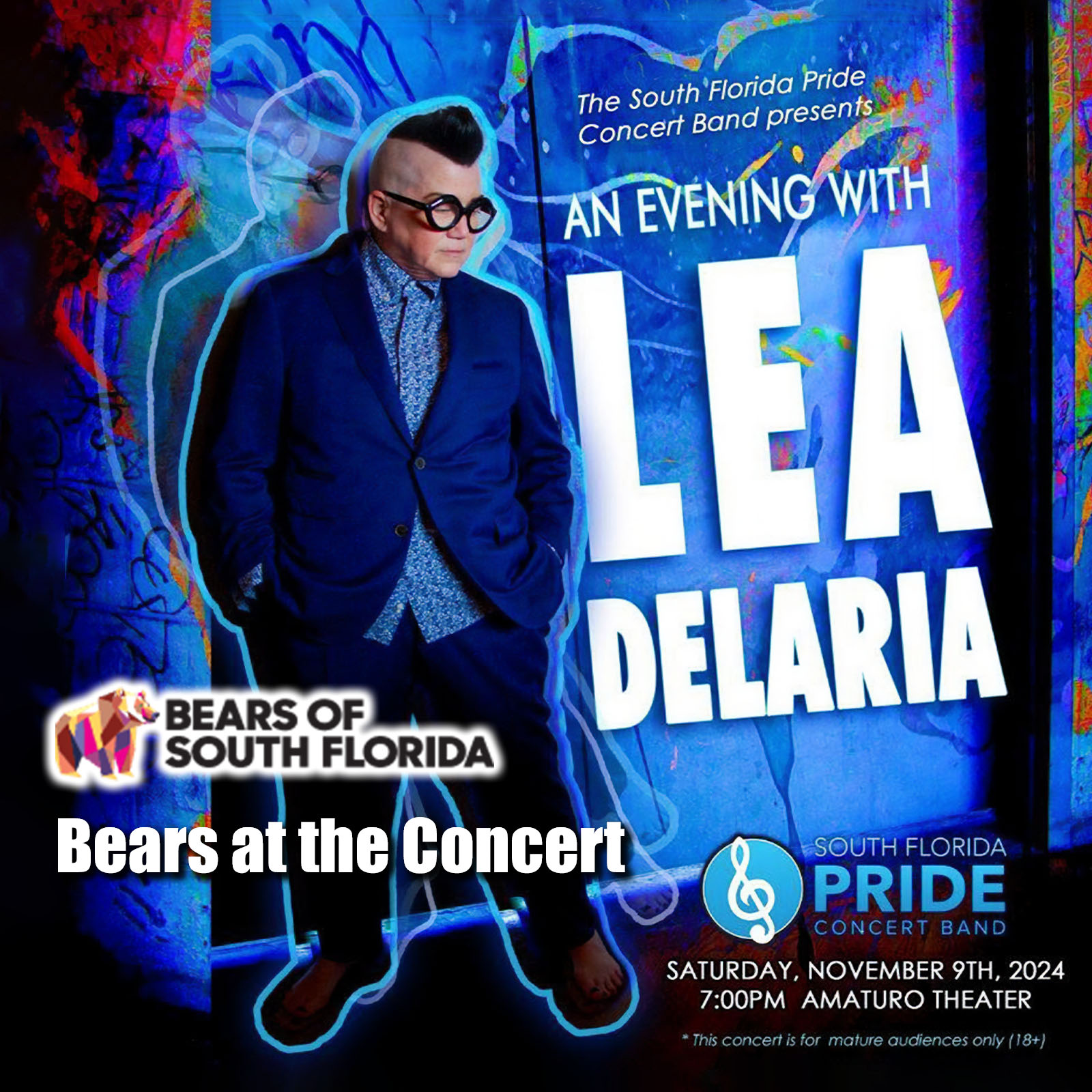 2024.11.09 BOSFL Bears at the Concert South Florida Pride Concert Band presents an Evening with Lea Delaria