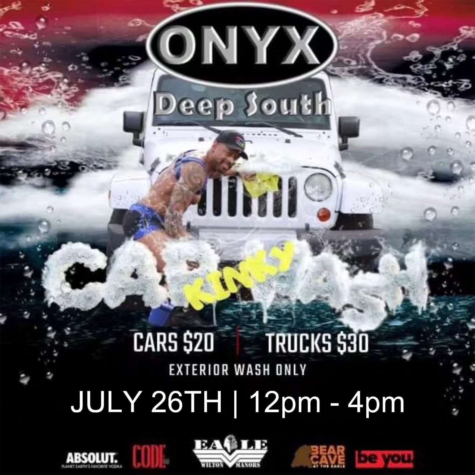 2025.07.26 Onxy Deep South Kinky Car Wash Event