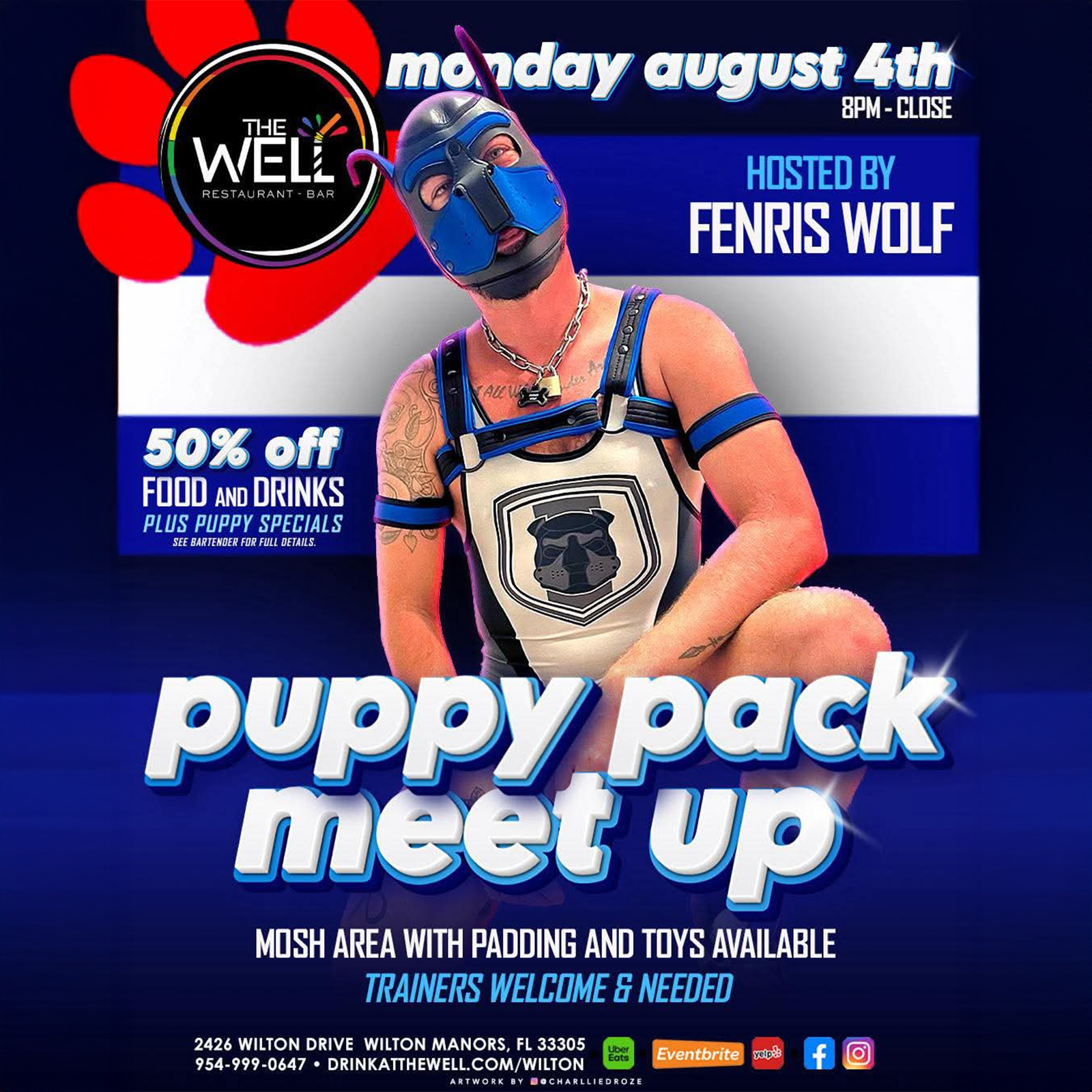 2025.08.04 The Well Bar Puppy Pack Meet Up
