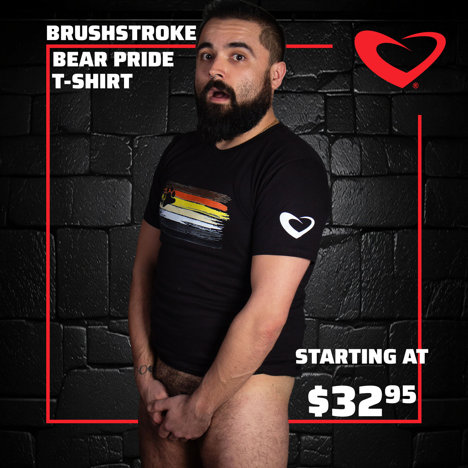 2026.04.05 Product Features Brushstroke Bear Pride T Shirt