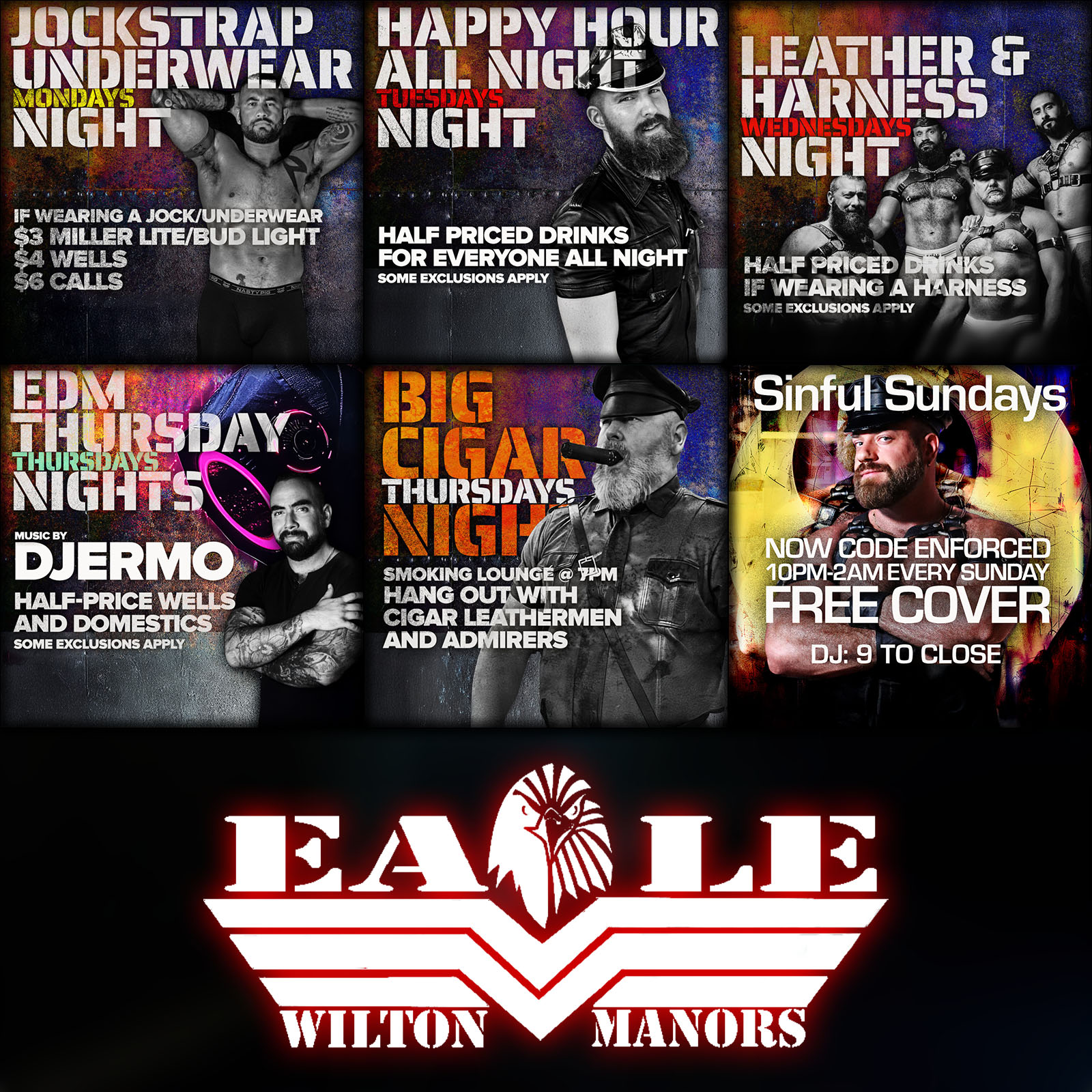 Eagle Bar Weekly Events Updated