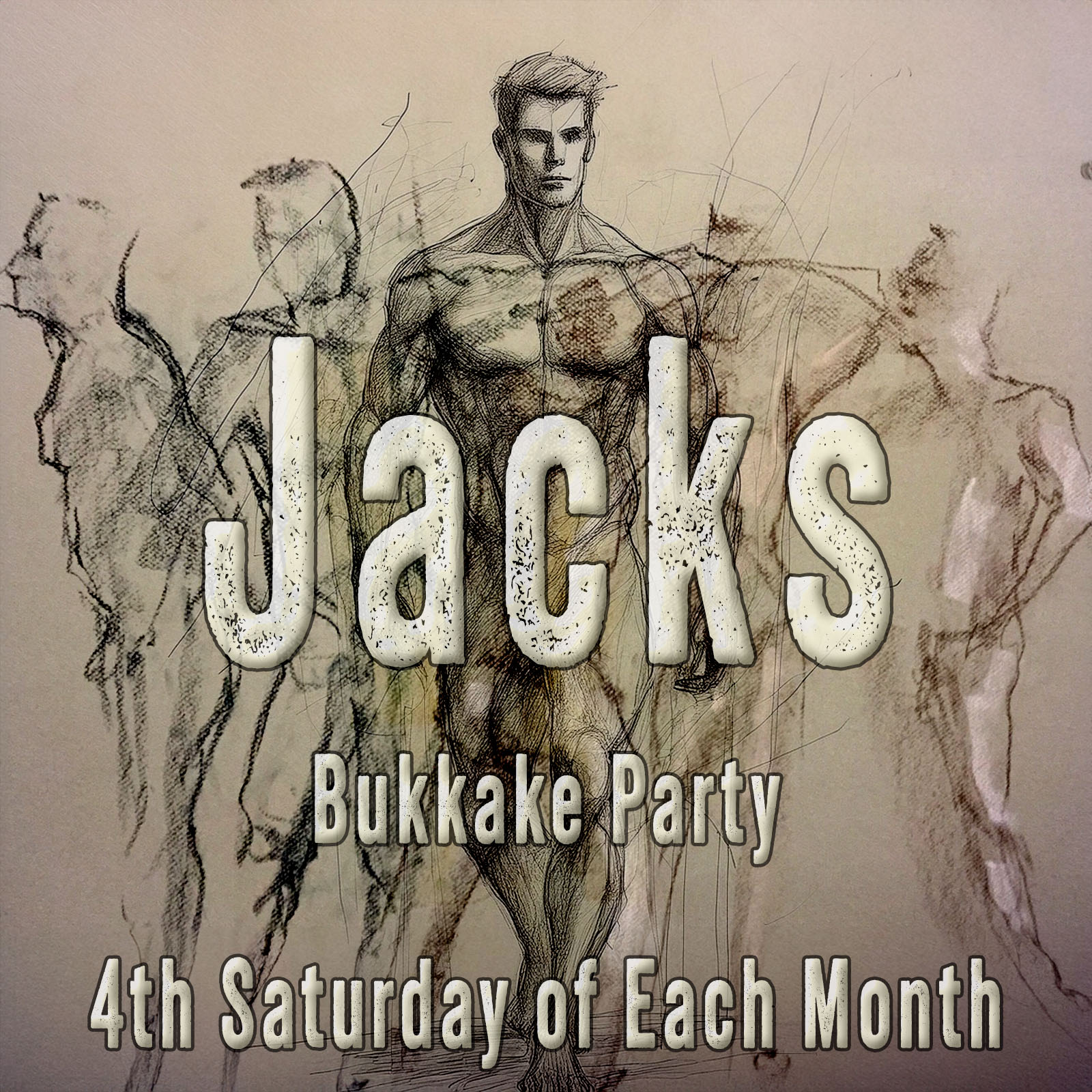 Jacks Monthly Bukkake Party on the 4th Saturday