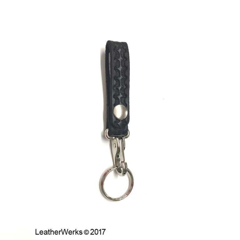 Basket Weave Snap Key Holder