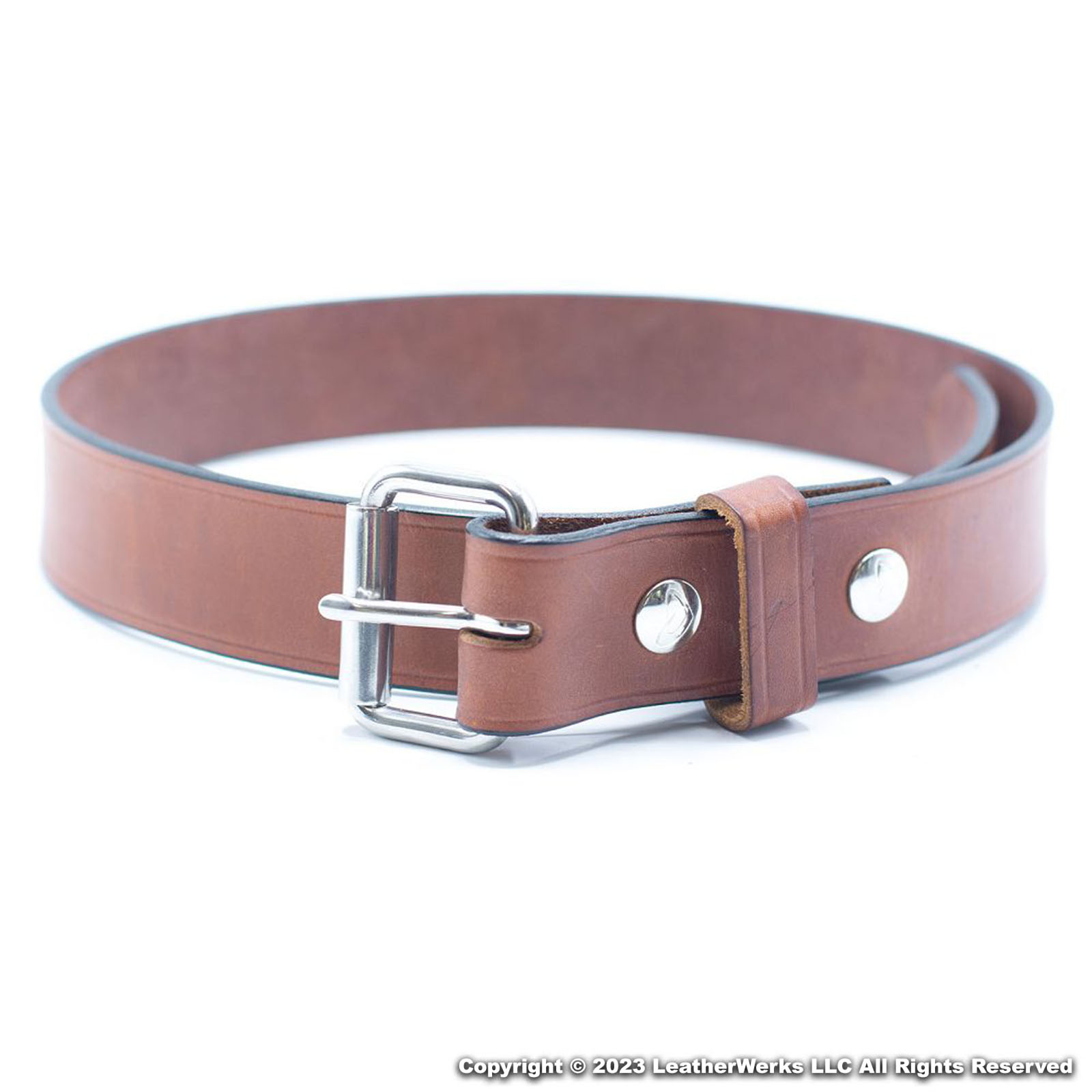 2414XX LW 1.5 In Chestnut Leather Belt LW 1.5 In Chestnut Leather Belt