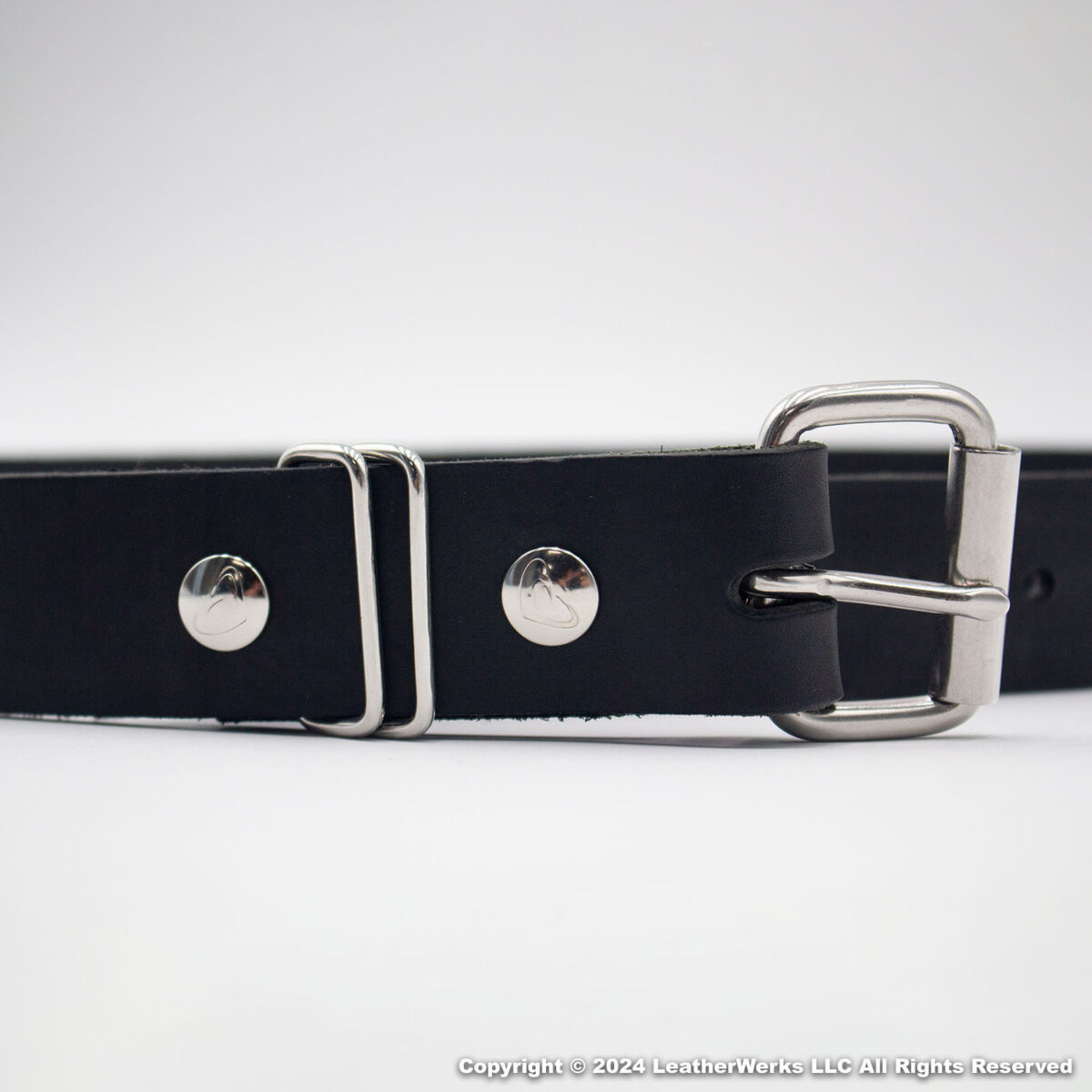 LW 1.5 Inch Latigo Belt Detail