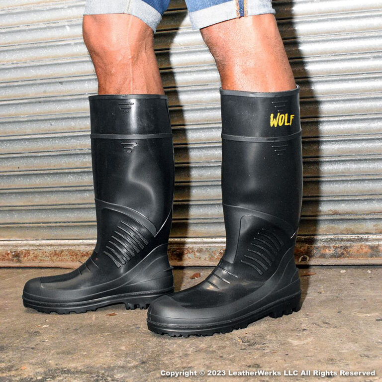 Wolf Industrial PVC Boots Bk