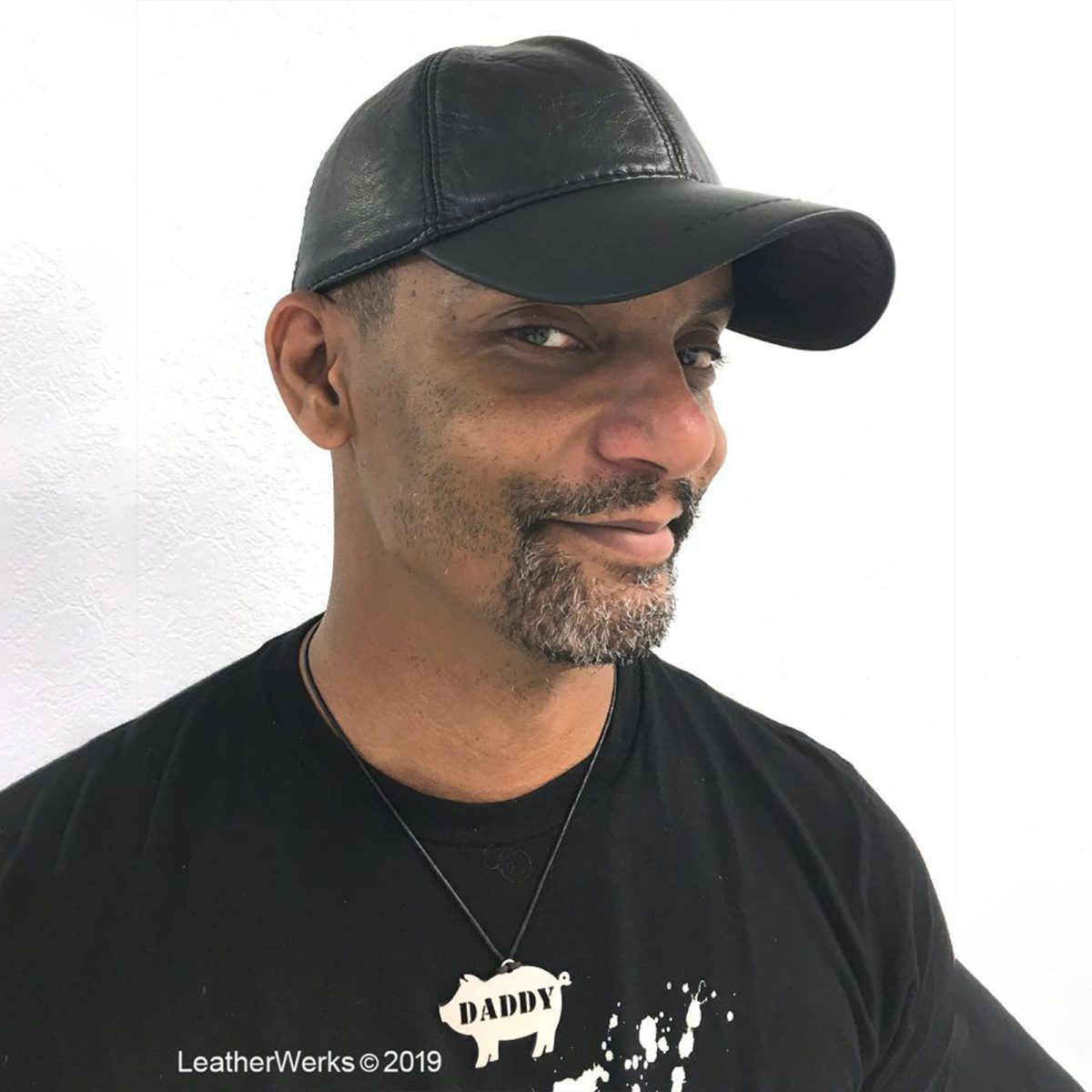 Mr B Leather Baseball Cap