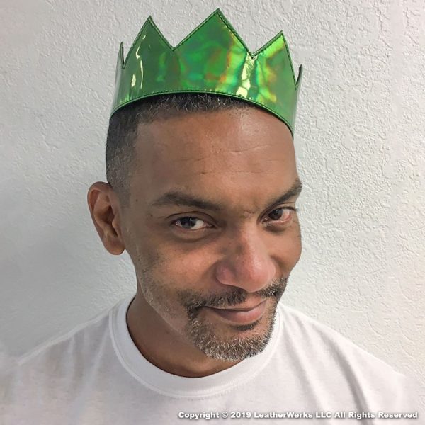 Leather Crown Green Holograph