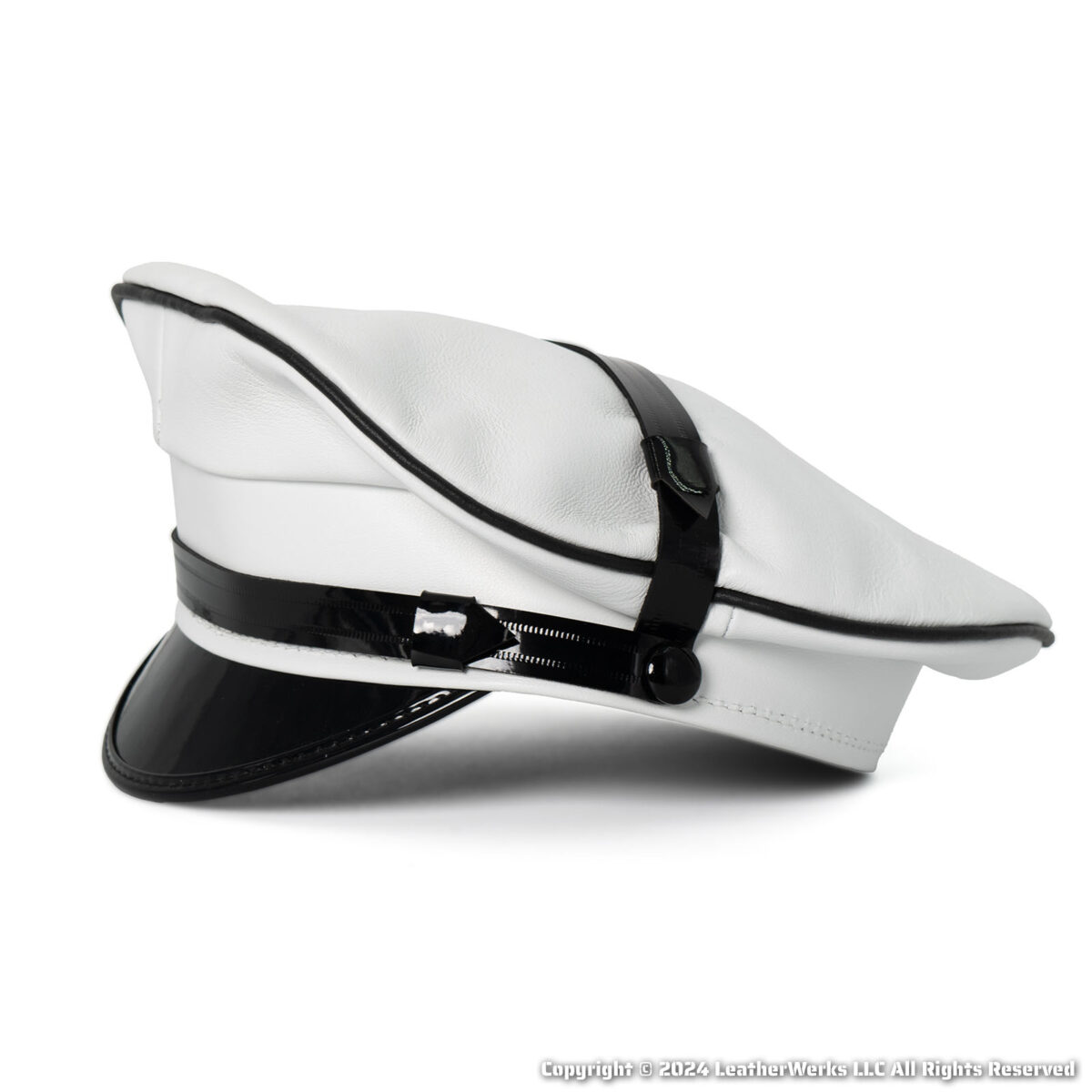 Biker Cover White Black Pipe