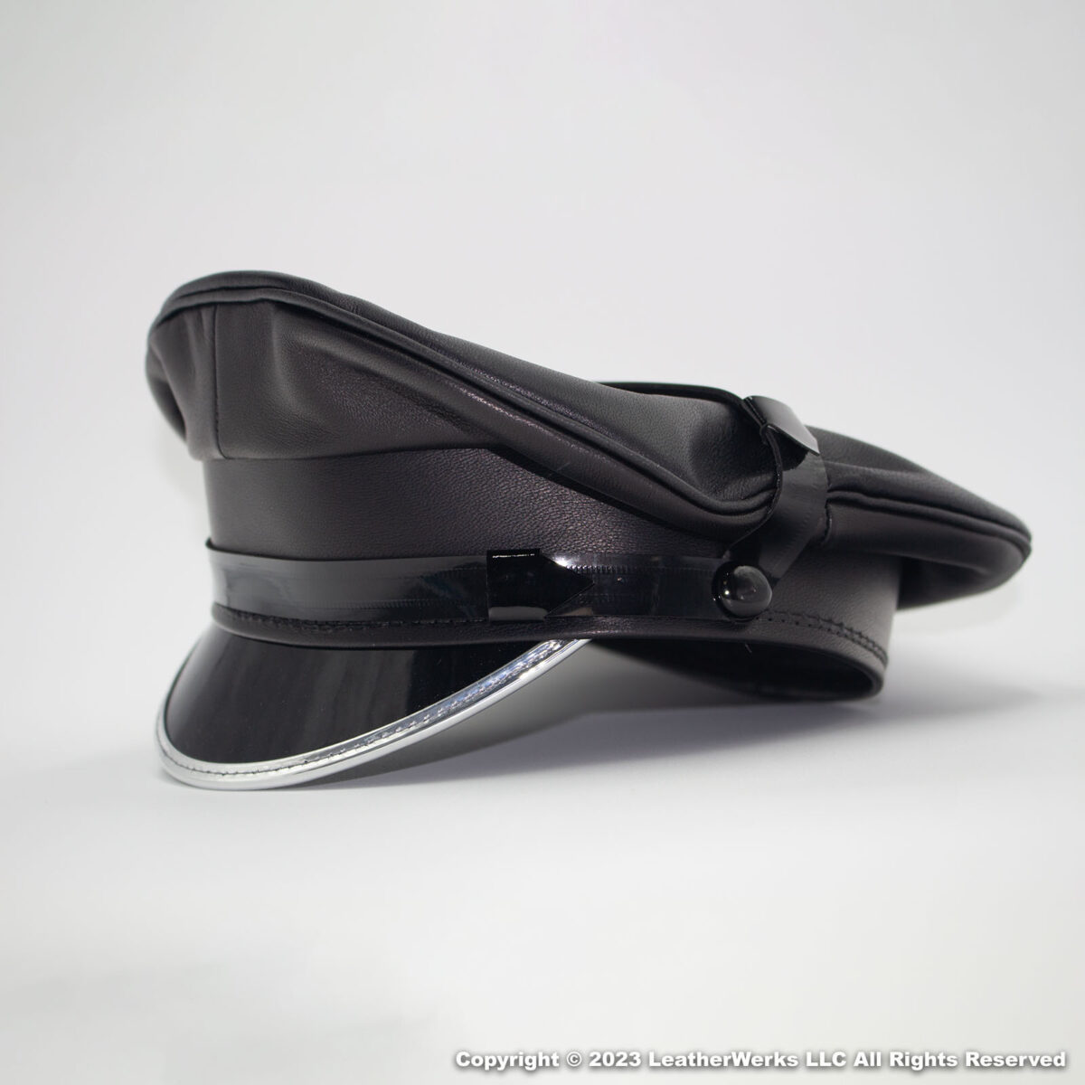 Biker Cover Mylar Trim Black 1