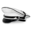 Biker Mylar White Black Pipe Biker Mylar White Black Pipe