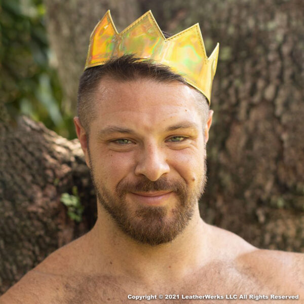 Leather Crown Gold Holograph