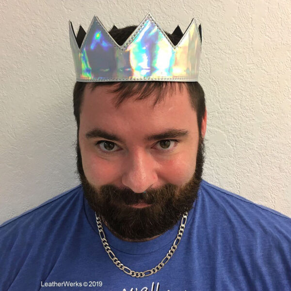 Leather Crown Silver Holograph