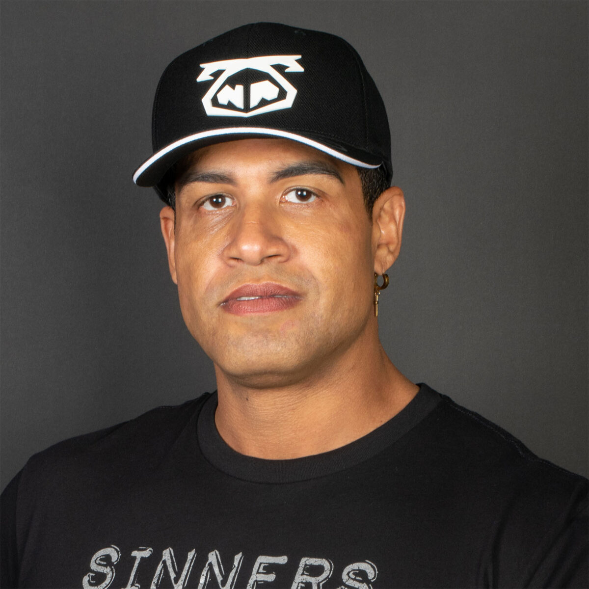 Nasty Pig Snout Cap Black and White Front
