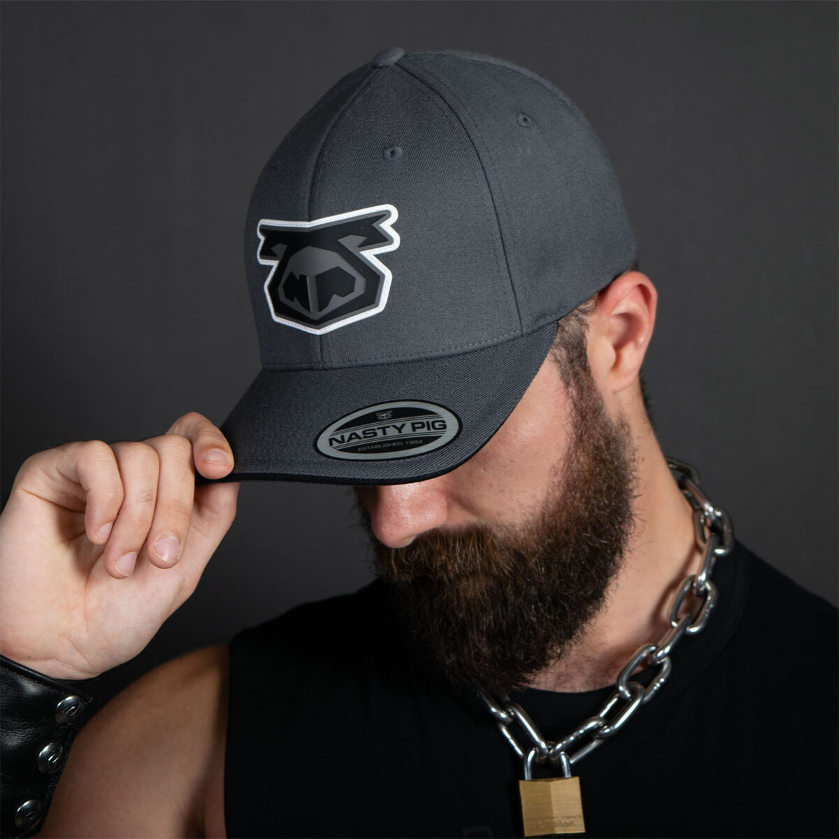 Nasty Pig Snout Cap Charcoal Front