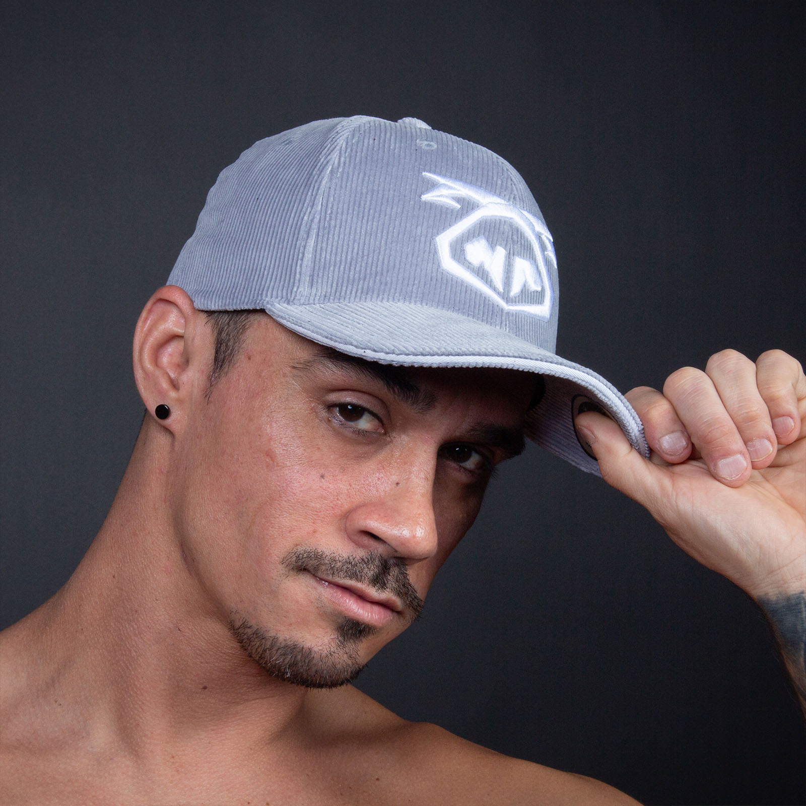 Nasty Pig Cord Snout Cap Gray Lifestyle