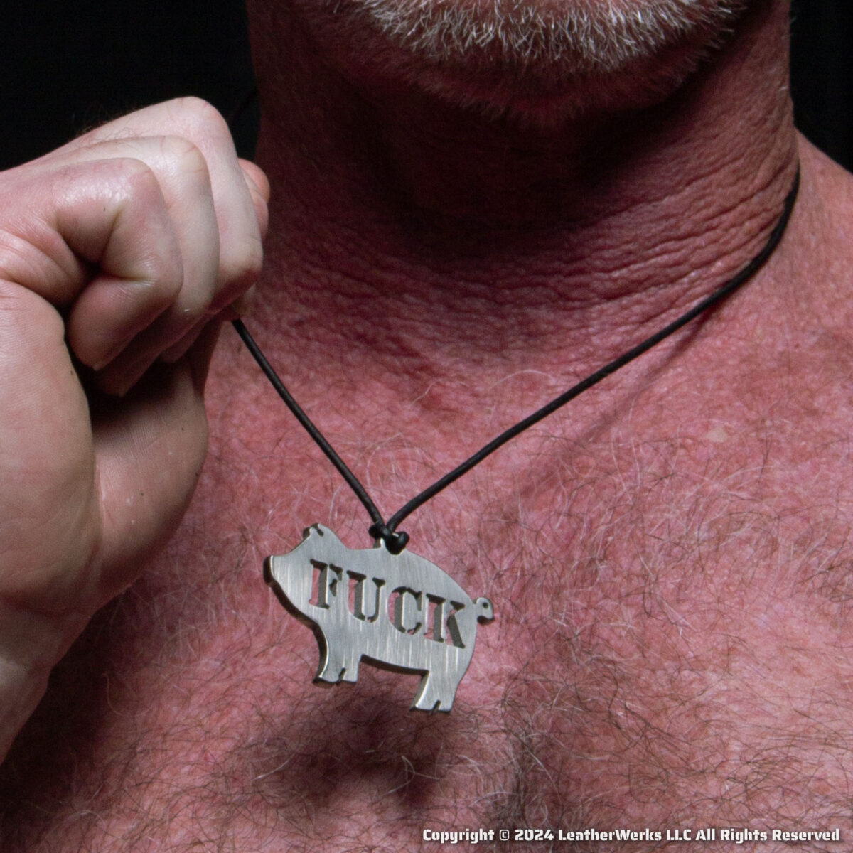 Cockeye Kink FUCK Pig Tag Detail