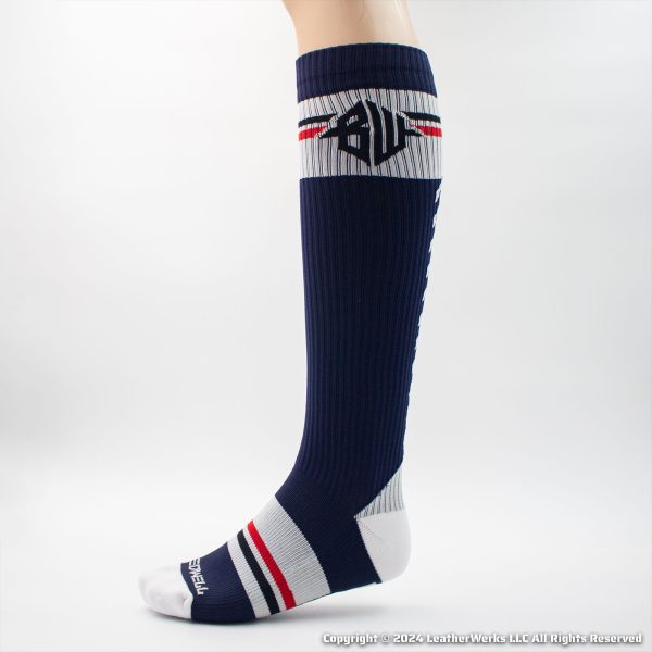 Breedwell Locker Room Sock Navy Lateral