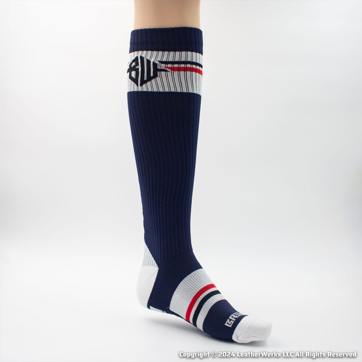 Breedwell Locker Room Sock Navy Medial