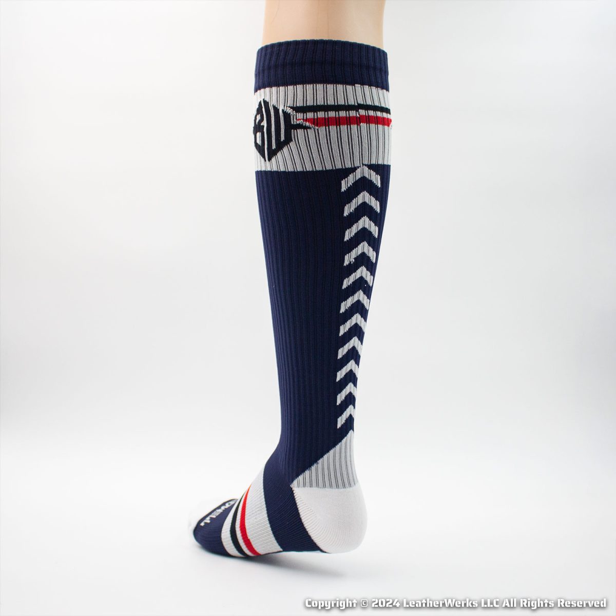 Breedwell Locker Room Sock Navy Rear