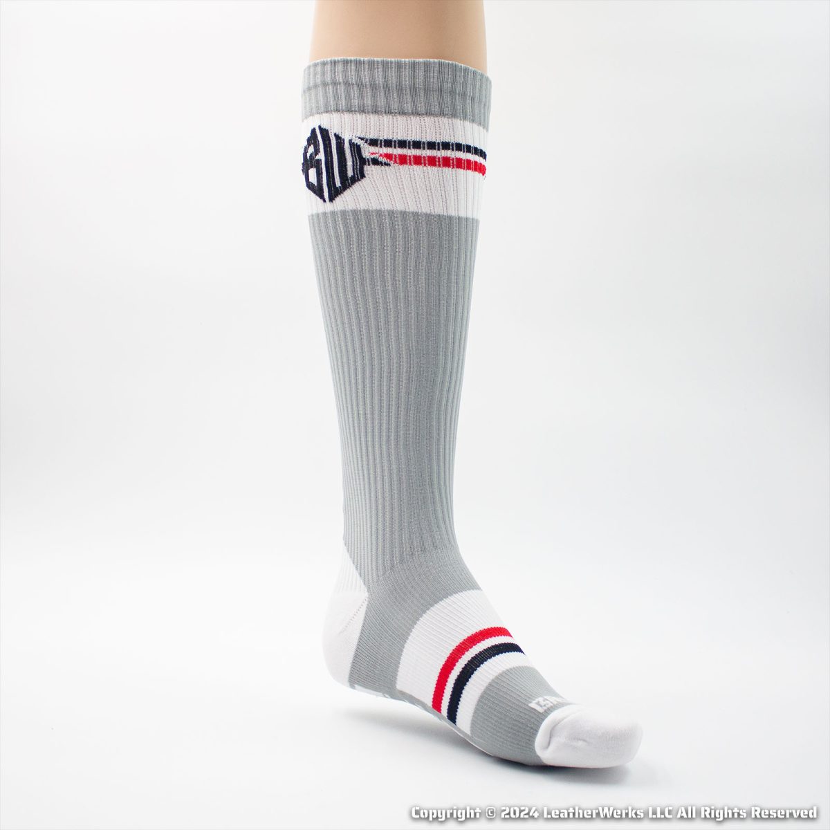 Breedwell Locker Room Sock Gray Medial