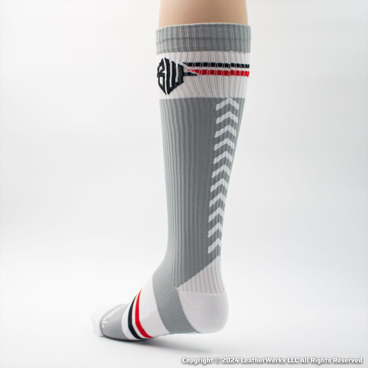 Breedwell Locker Room Sock Gray Rear