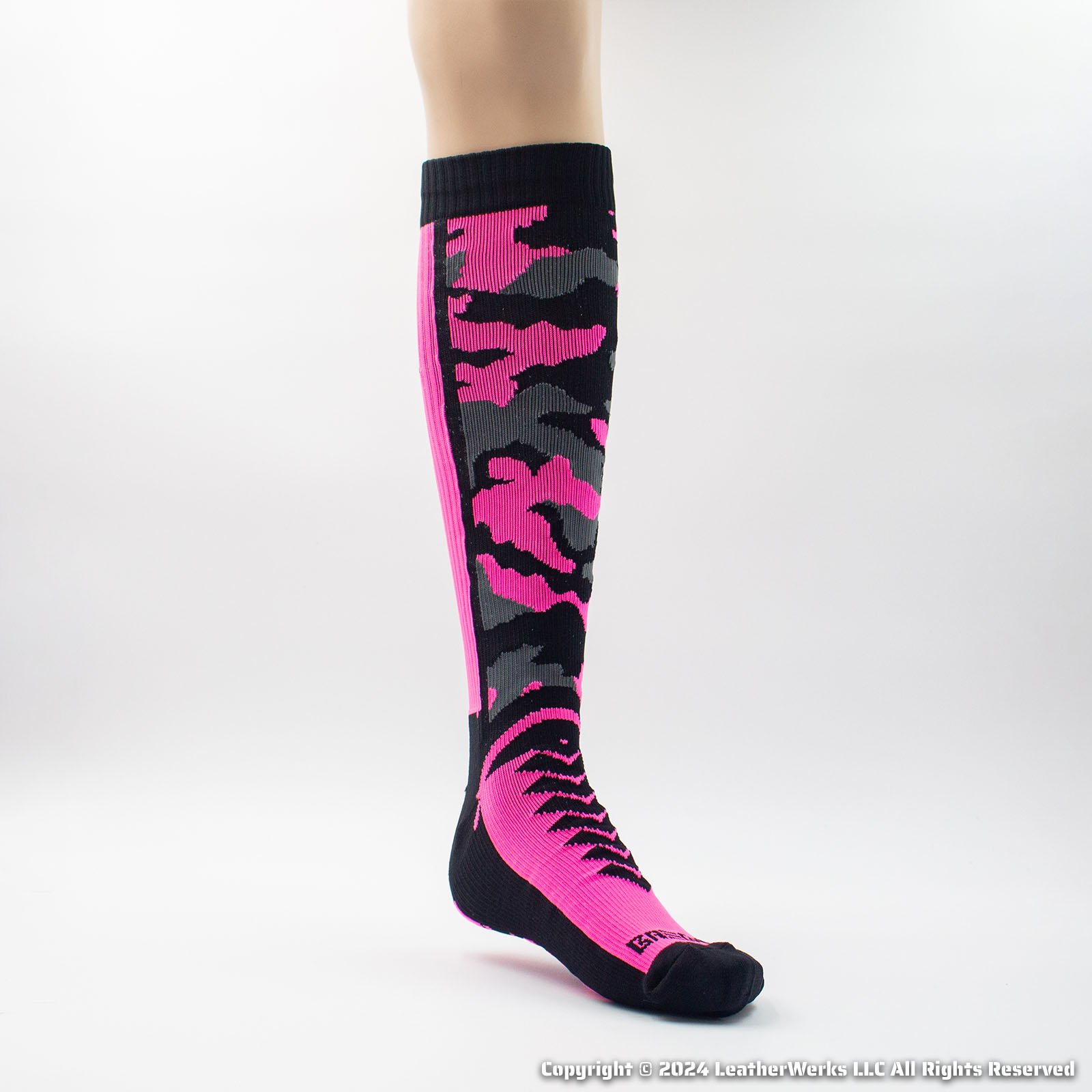 Breedwell Neo Camo Sock Pink Medial
