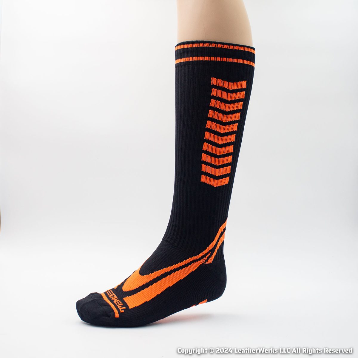 Breedwell Daycrawler Sock Neon Orange Lateral