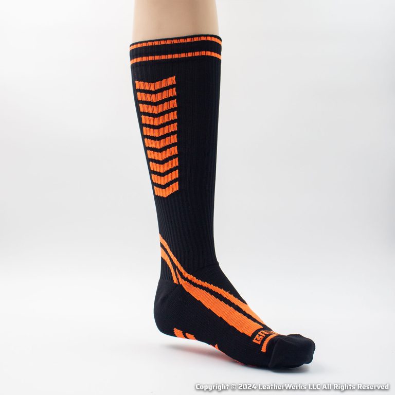 Breedwell Daycrawler Sock Neon Orange Medial