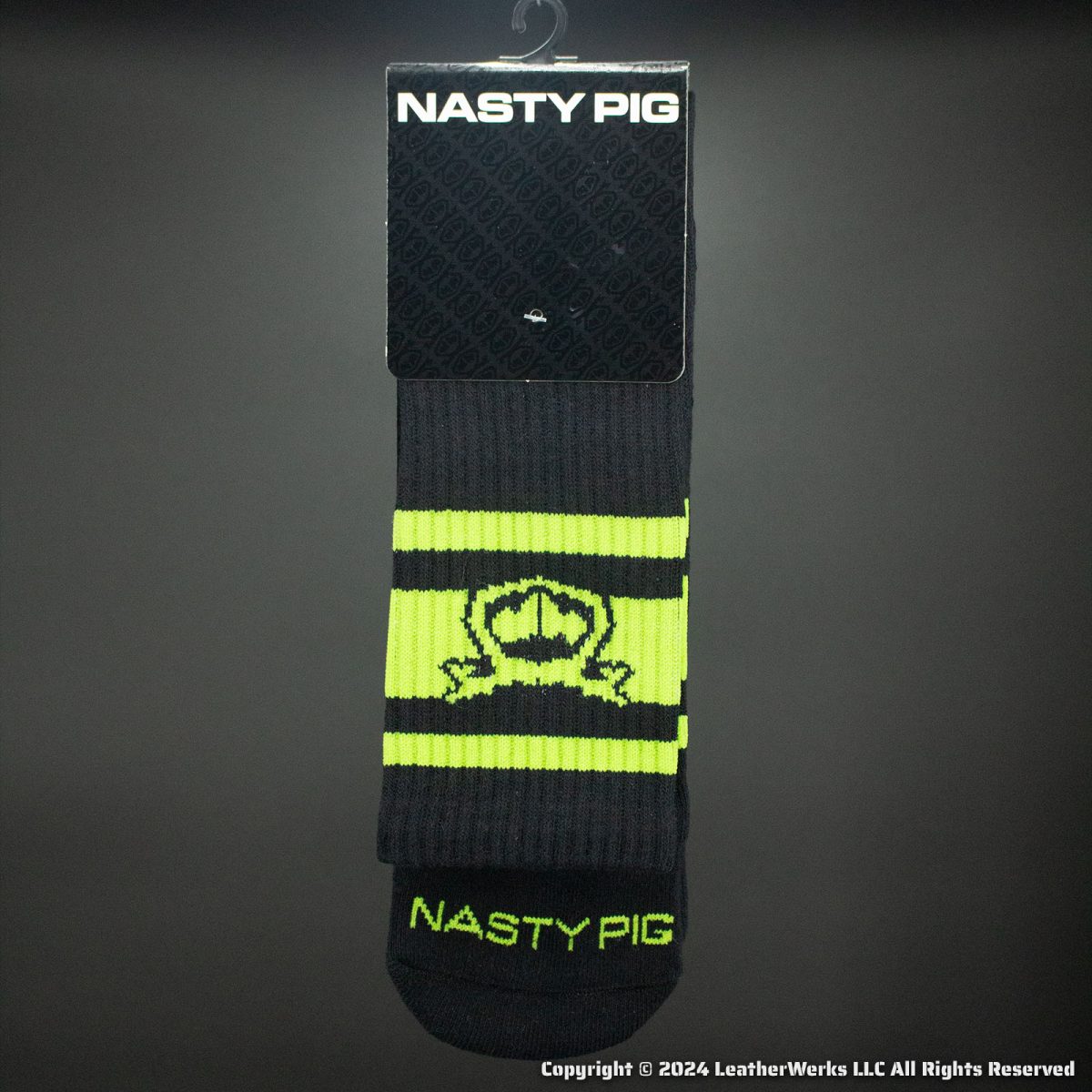 Nasty Pig Hookd Up Sock Black Lime