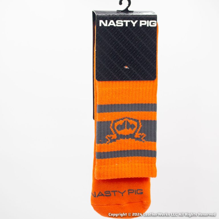 Nasty Pig Hookd Up Sock Orange Gray