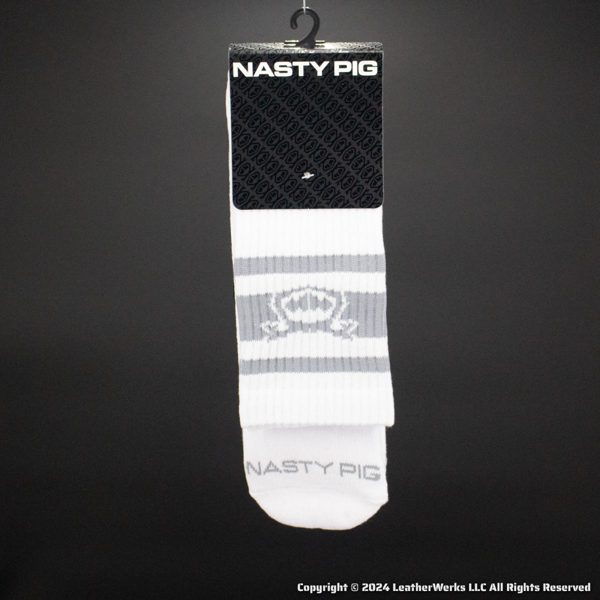 Nasty Pig Hookd Up Sock White Gray