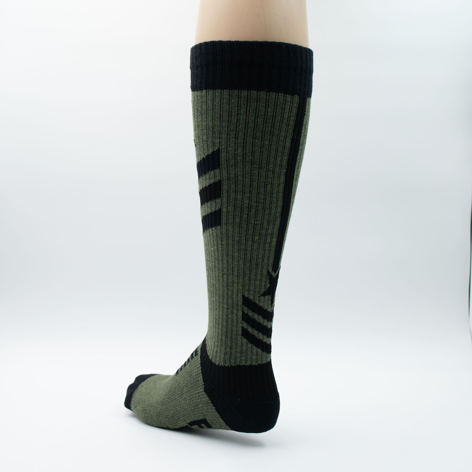 Breedwell Cockpit Sock Army Green Back Breedwell Cockpit Sock Army Green Back