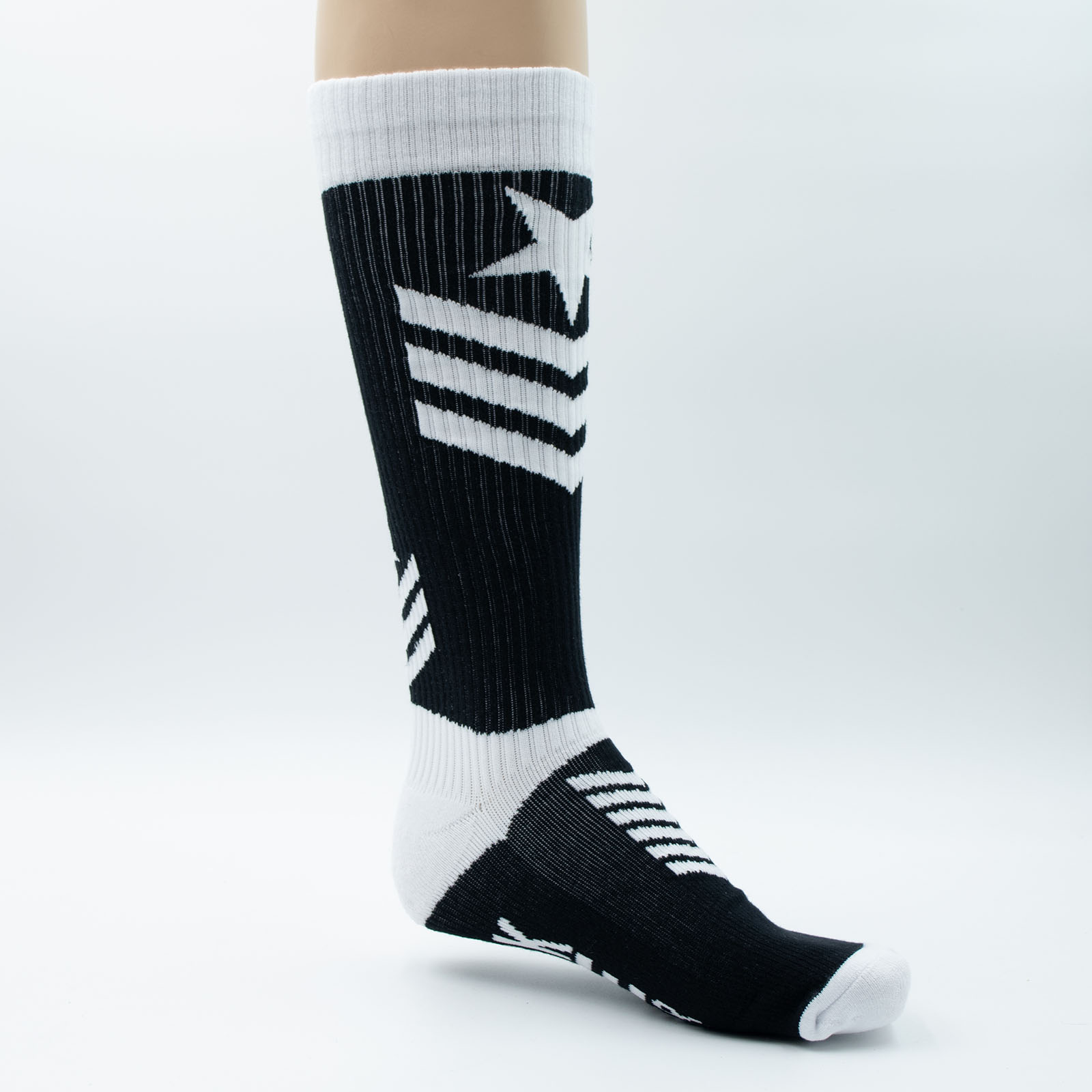 Breedwell Cockpit Sock White Medial Breedwell Cockpit Sock White Medial