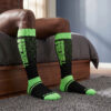 Breedwell Eternity Socks Neon Green Front