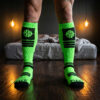 Breedwell Hypnotix Socks Neon Green Front