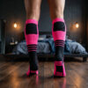 Breedwell Hypnotix Socks Neon Pink Rear