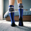 Breedwell Retro Remix Socks Blue Rear