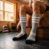 Breedwell Retro Remix Socks Gray Heather Front