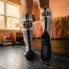 Breedwell Retro Remix Socks Gray Heather Rear