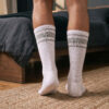 Nasty Pig Hookd Up Socks White with Gray Rear