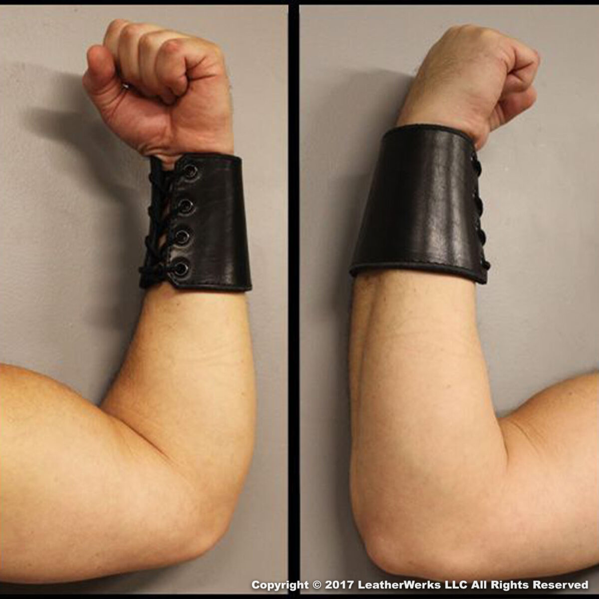 4-Inch Laced Latigo Gauntlet