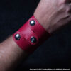 Dagan Wristband Red SS Snaps