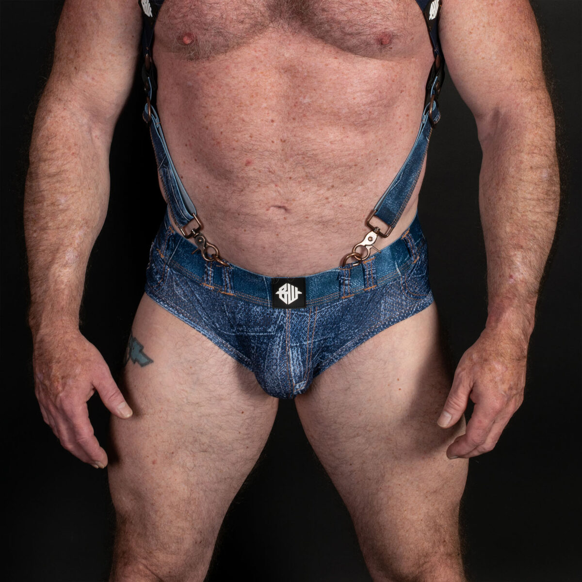 Breedwell Loaded Denim Brief Front Detail