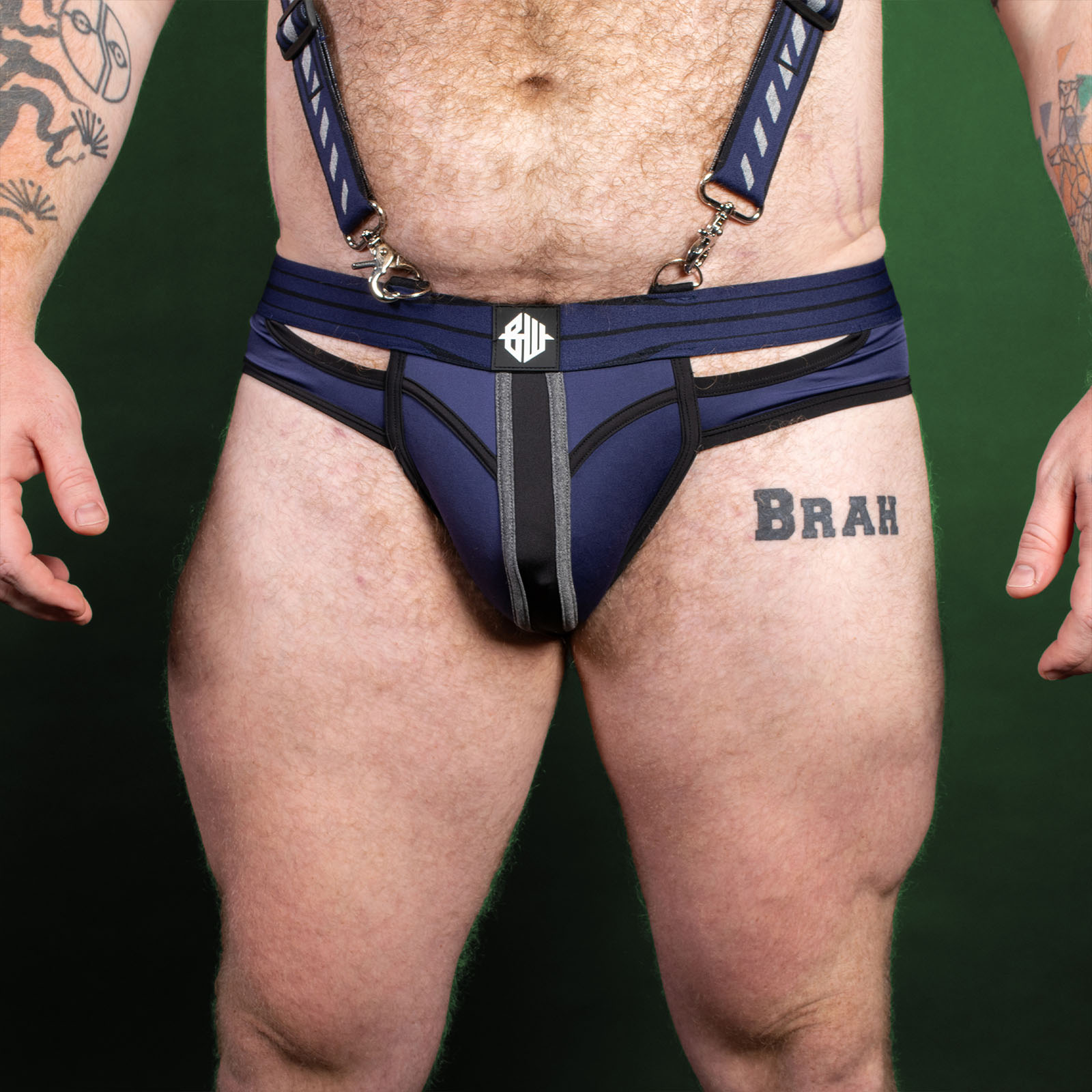 Breedwell Mister Luxe Brief Navy Front Breedwell Mister Luxe Brief Navy Front