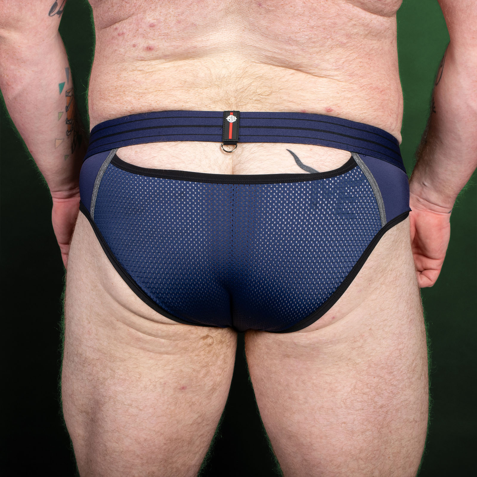 Breedwell Mister Luxe Brief Navy Rear Breedwell Mister Luxe Brief Navy Rear