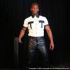 White Uniform Shirt Black Trim Lifestyle White Uniform Shirt Black Trim Lifestyle