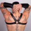 Black Backpack Harness Rear Lifestyle Black Backpack Harness Rear Lifestyle