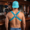 Breedwell Cumdump Harness Aqua Blue LS Rear