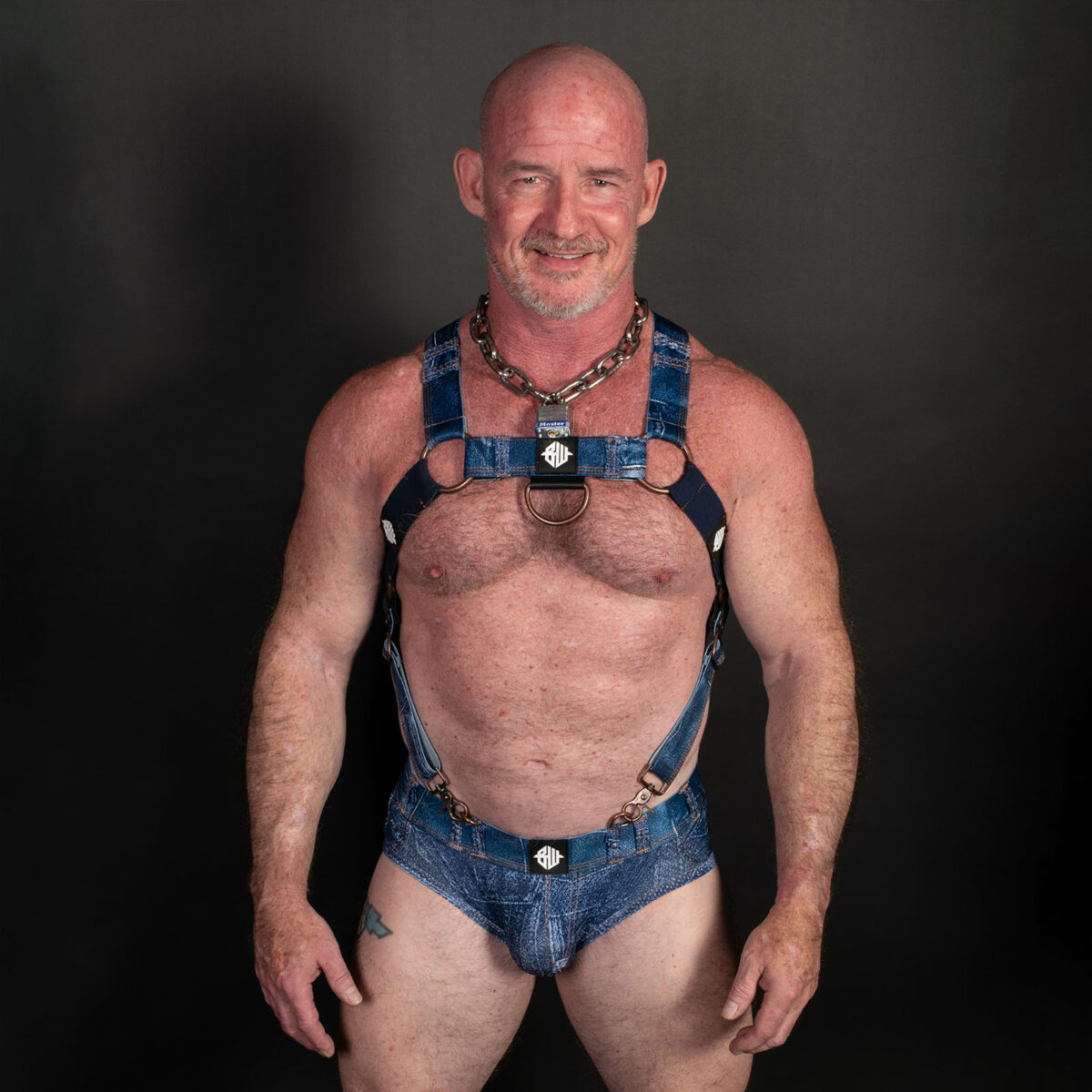 Breedwell Loaded Denim Harness Front